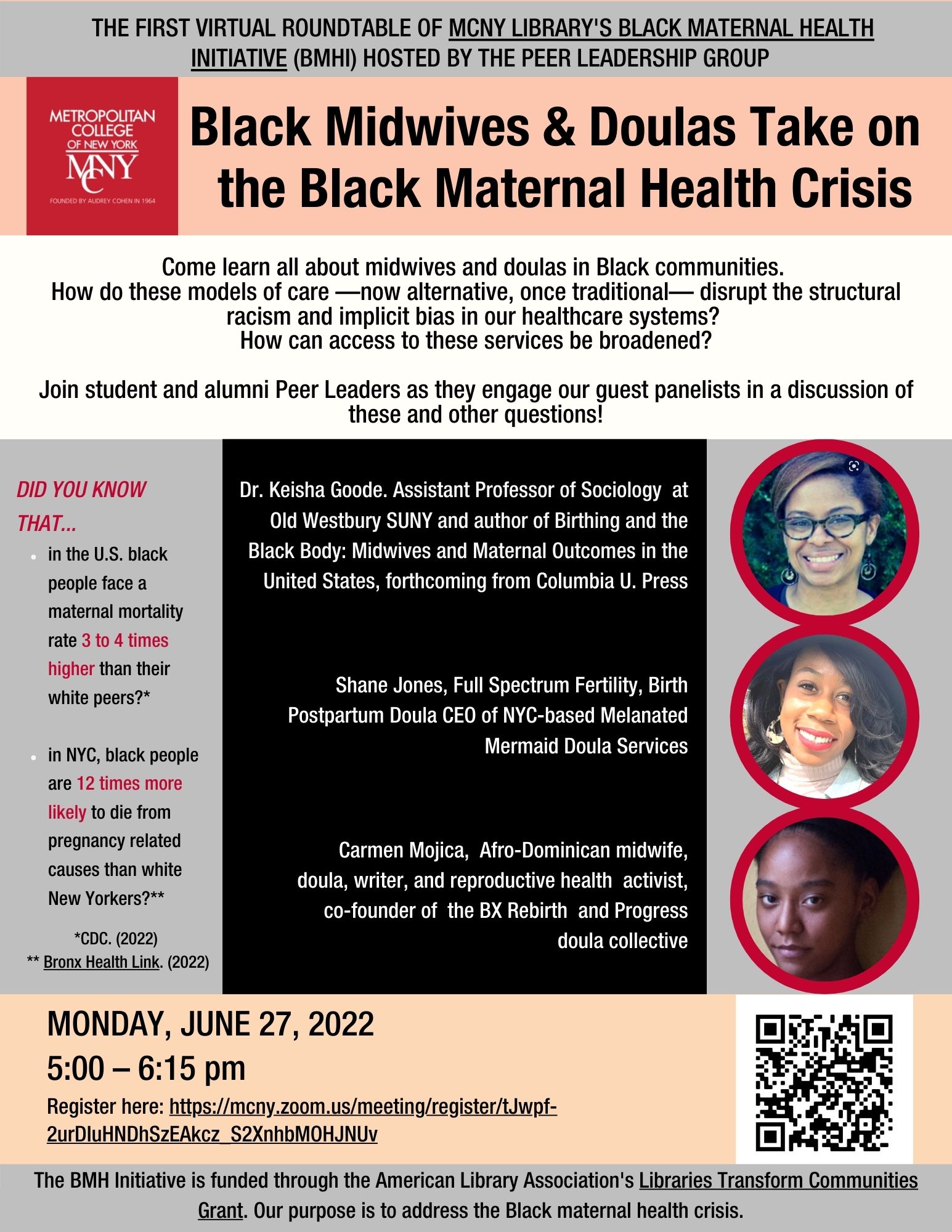 Peer Leaders Host The 1st Virtual Roundtable For The Library S Black