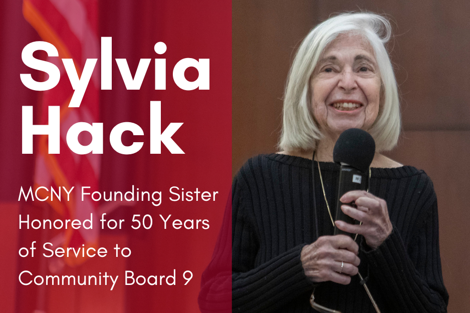 MCNY Founding Sister Sylvia Hack is Honored for 50 Years of Service to