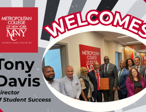 MCNY Welcomes Tony Davis as Director of Student Success