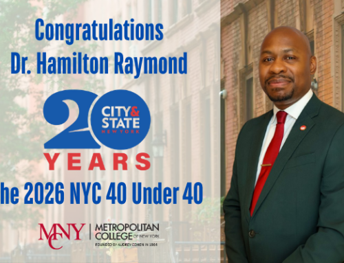 MCNY Congratulates Dr. Hamilton Raymond on Being Named to City & State NY’s 2026 NYC 40 Under 40
